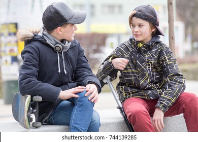 Two Boys Talking