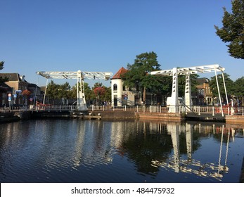 Two bridges at the prinsengracht in Meppel The Netherlands