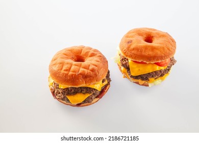 Two Brioche Donut Burgers Deal Meal