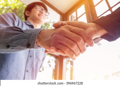 Two Business Men Shaking Hands.