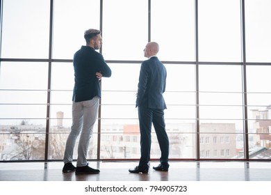 Two Businessmen Deep Discussion Together While Stock Photo 794905723 ...