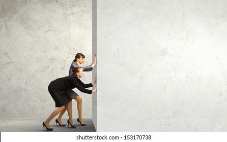 14,424 People Pushing Wall Images, Stock Photos & Vectors | Shutterstock