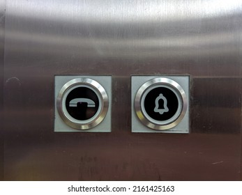 Two Buttons Symbol Bell Telephone On Stock Photo 2161425163 | Shutterstock