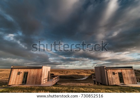 Two cabins in the Icelandic country side