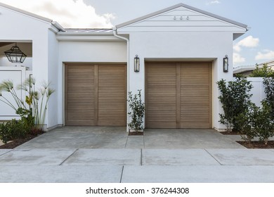 Two Car Garage Door, Staggered