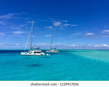 Two catamarans bora bora