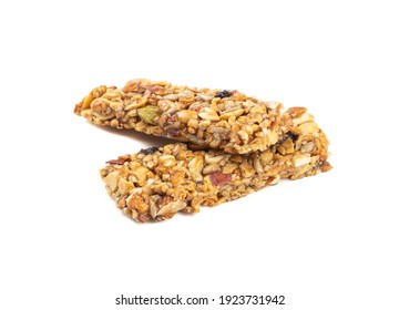 Two cereal bars isolated over white background. - Powered by Shutterstock