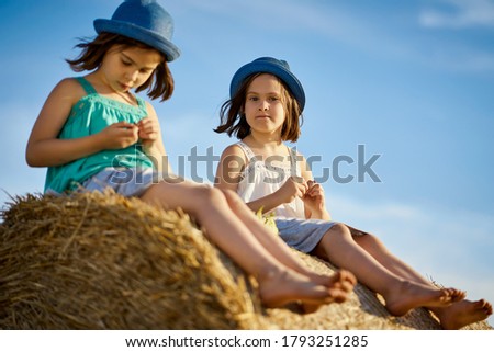 Similar – Happy children playing in the park