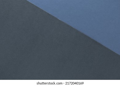 Two color, gray and blue, textured paper background. Texture with blank space and copy space.