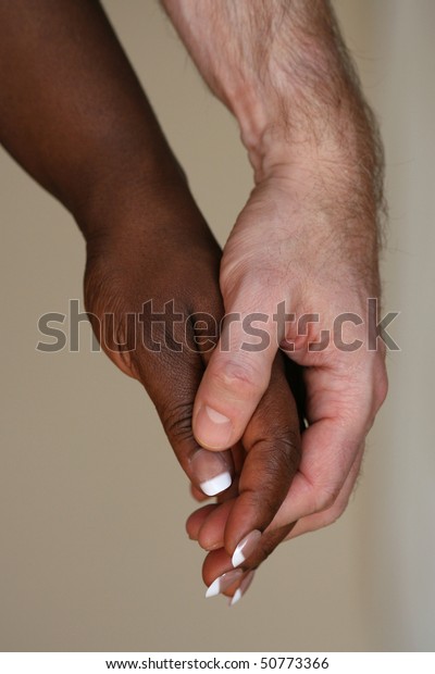 Two Colors Hands Stock Photo 50773366 | Shutterstock