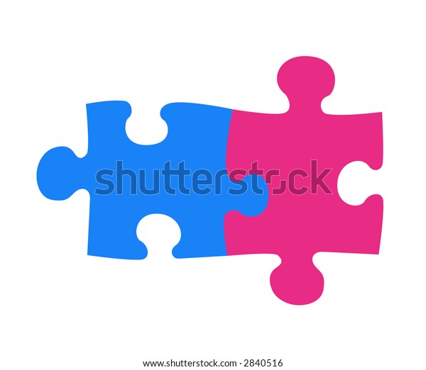 Two components each other are connected in a single whole. Parts of ...