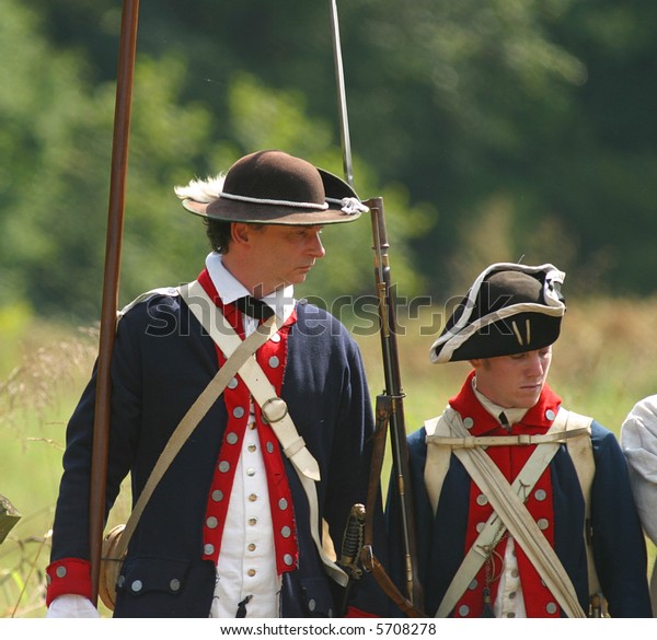 Two Continental Regular Soldiers Stand Formation Stock Photo 5708278 ...