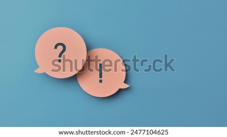 Two conversational clouds. Symbol of the need to write, ask something