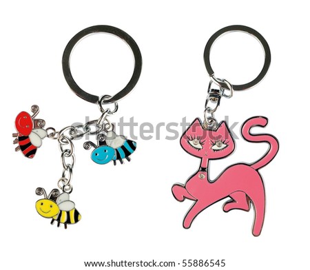 two cool keyrings with animal motives