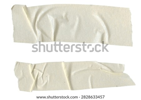 Two crumpled light colored paper sheets showing faint abstract designs against plain background with delicate texture minimalist artistry under even lighting barely visible abstract shapes
