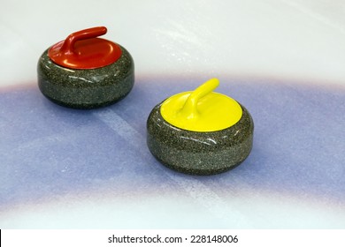 Two Curling Stone On Ice Curling Stock Photo 228148006 | Shutterstock