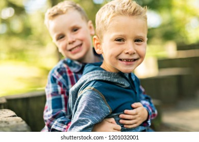 Two Happy Boys Happy Brothers Who Stock Photo 1738136738 | Shutterstock