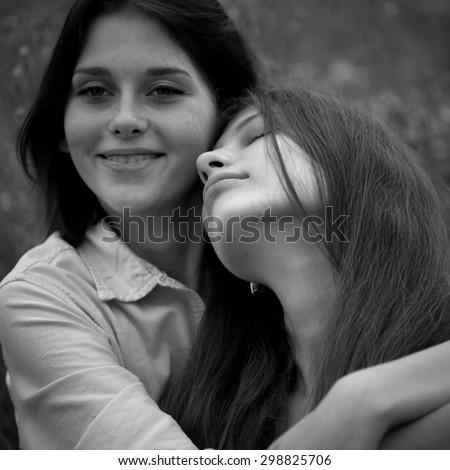 Similar – Image, Stock Photo twosome Feminine Woman