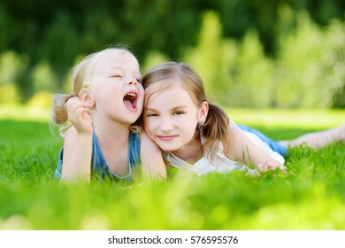 Two Cute Little Sisters Having Fun Stock Photo 559257160 | Shutterstock