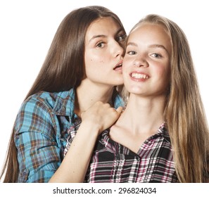 Two Cute Teenagers Having Fun Together Stock Photo Shutterstock