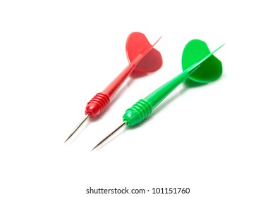 Two Dart Isolated On White Background Stock Photo 101151760 | Shutterstock