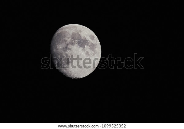 two days before full moon on May 27, 2018 in\
Mainz (Germany)