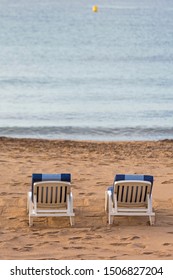 Two Deck Chairs at Sandy Beach Riviera