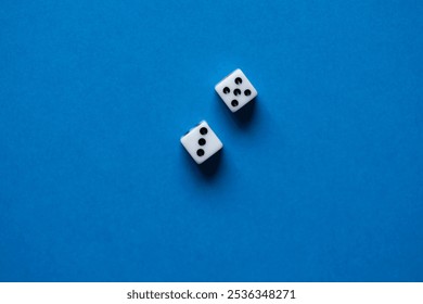 Two dice on the table