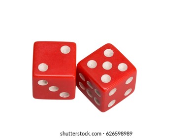 Two Dice Showing Two Five Stock Photo 626598989 | Shutterstock