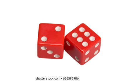 Casino Dice Isolated On White Set Stock Photo (Edit Now) 762629521