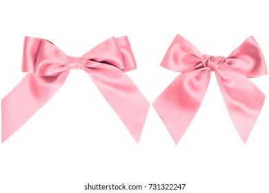 Two Different Pink Silk Bow Tails Stock Photo 731322301 | Shutterstock