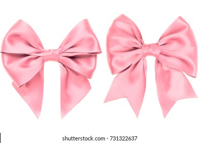 pink satin bow