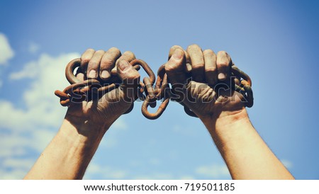 Similar – Image, Stock Photo Rusty iron chain