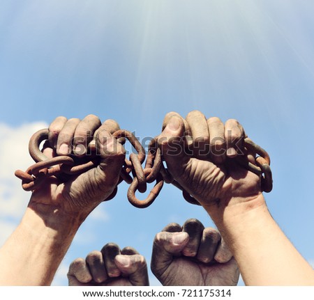 Similar – Image, Stock Photo Rusty iron chain