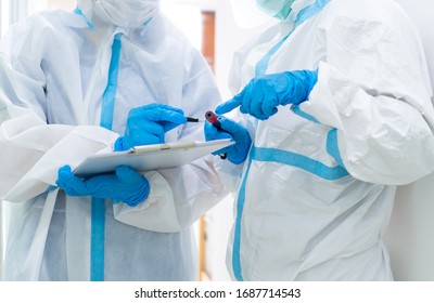 Two Doctors Personal Protective Equipment Ppe Stock Photo 1687714543 ...