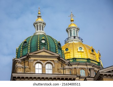 Two Domes Of The Iowa State Capitol