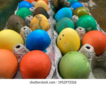 Two Dozen Beautiful Bright Colored Eggs