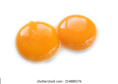 Two Egg Yolk Closeup