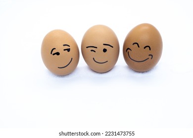 Two eggs flirting   one very happy 2