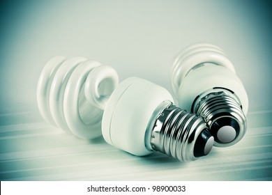 Two Energy Saving Light Bulbs