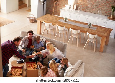 Two families spending time together at home - Powered by Shutterstock