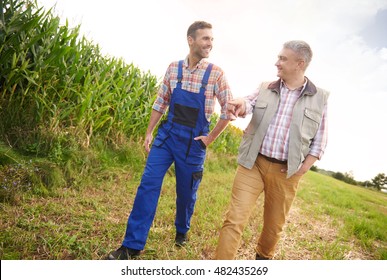 Two Farmers On The Field