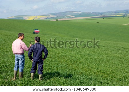 Similar – Foto Bild Landwirtschaftliche Felder in einem Dorf in Spanien.