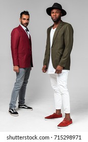 Two fashion man - Shutterstock ID 715298971