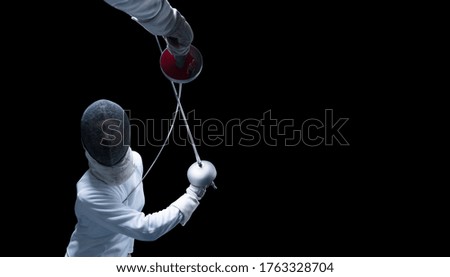 Similar – Image, Stock Photo Fencing Fight Sports