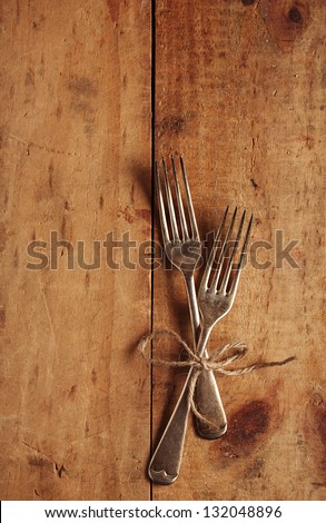 Similar – Image, Stock Photo vintage metal spoons, on wooden background