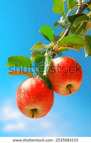 Similar – Apple, ripe on the tree