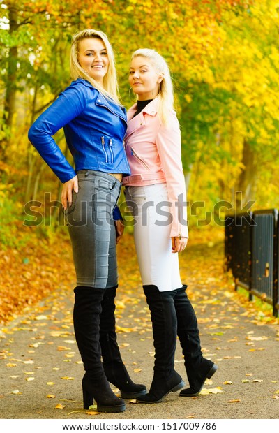 women wearing leather boots