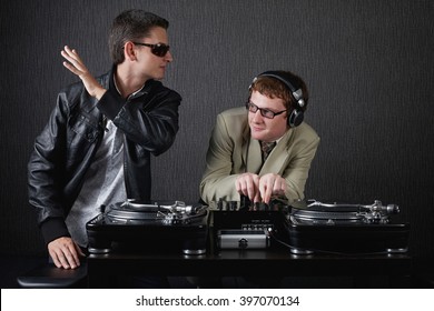 Two Funny Boys With Dj Booth