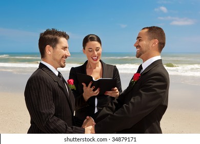 Two Gay Men During Wedding Ceremony